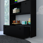 Estante Infantil Organizadora Casinha Com Nichos E 02 Gavetas