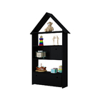 Estante Infantil Organizadora Casinha Com Nichos E 02 Gavetas