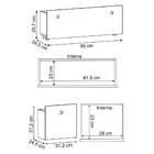 Estante Infantil Organizadora Com Nichos 2 Gavetas Susie Pret