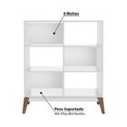 Estante Infantil Play Com 6 Nichos - Branco