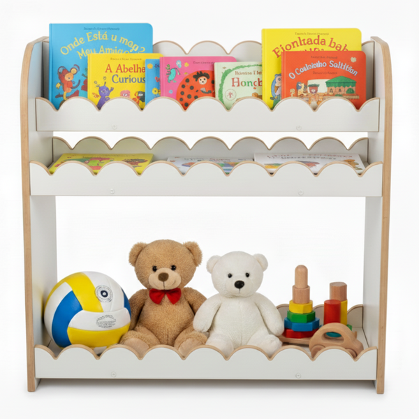 Estante Infantil Porta Livros E Brinquedos Infantil - Vieira