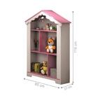 Estante Infantil Princesa Branco Rosa