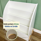 Estante Infantil Revisteiro Estilo Montessori Expositor Porta