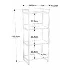 Estante Kuadra 60x40x146cm C/04 Prateleiras