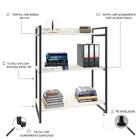 Estante Kuadra 80x40x104cm C/03 Prateleiras