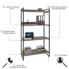 Estante Kuadra 80x40x146cm C/04 Prateleiras