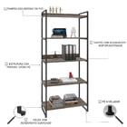 Estante Kuadra 80x40x187cm C/05 Prateleiras