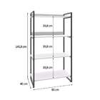 Estante Kuadra Ii Branca 80 Cm