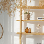 Estante Laguna 6 Prateleiras 90cm Em Madeira - Mel