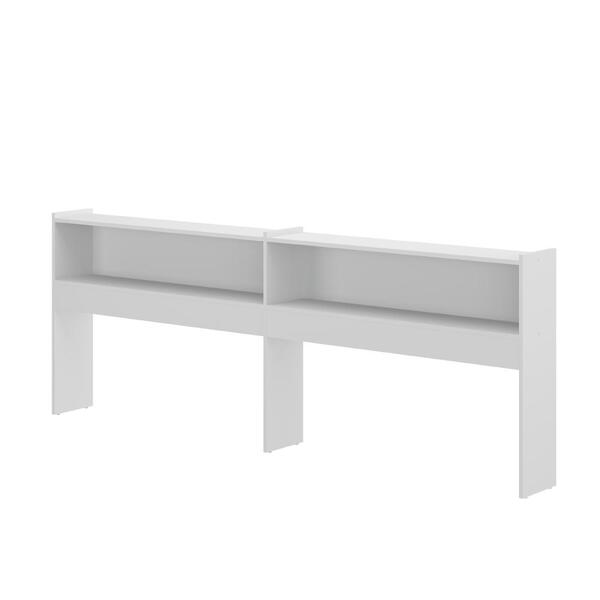 Estante Lateral Com 2 Nichos Para Cama De Solteiro - Branco