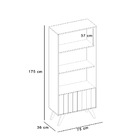 Estante Livreiro 02 Prateleiras Link Branco Fosco E Tauari No