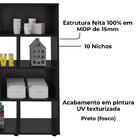 Estante Livreiro 10 Nichos 109x91 Cm Arly