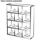 Estante Livreiro 10 Nichos 109x91 Cm Arly