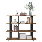 Estante Livreiro 135 Cm 6 Nichos P1037 Pp Milani Store