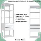 Estante Livreiro 183x60cm 02 Gavetas Proddy