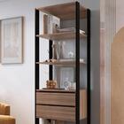 Estante Livreiro 183x60cm 02 Gavetas Proddy