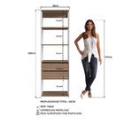 Estante Livreiro 183x60cm 02 Gavetas Proddy