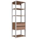 Estante Livreiro 183x60cm 02 Gavetas Proddy