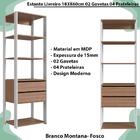 Estante Livreiro 183x60cm 02 Gavetas Proddy