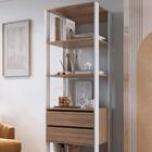 Estante Livreiro 183x60cm 02 Gavetas Proddy