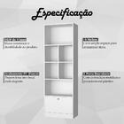 Estante Livreiro 1 Porta Basculante E 6 Nichos B37 Novam