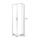 Estante Livreiro 2 Portas Office Branco  Móveis Leão