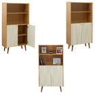 Estante Livreiro 2 Portas White Laca Brilho  Vértice