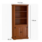 Estante Livreiro 2 Pts Aparador 2 Gav 100% Madeira Imperial I