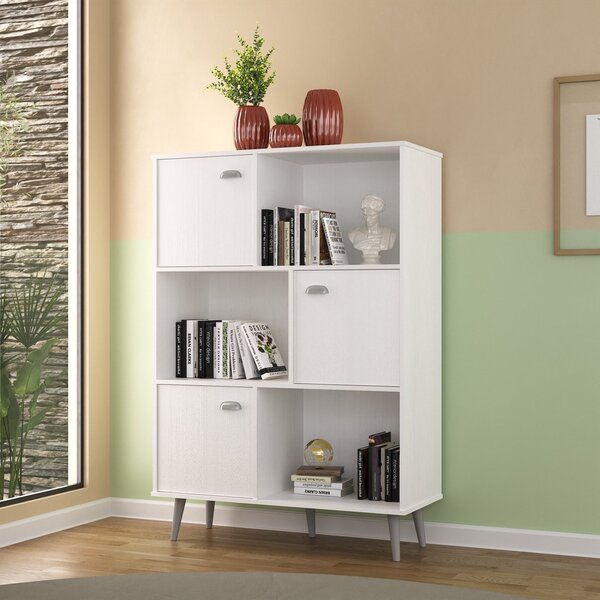 Estante Livreiro 3 Portas Hecol Móveis Branco Tx