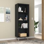 Estante Livreiro 4 Nichos Hecol Móveis Ônix Tx