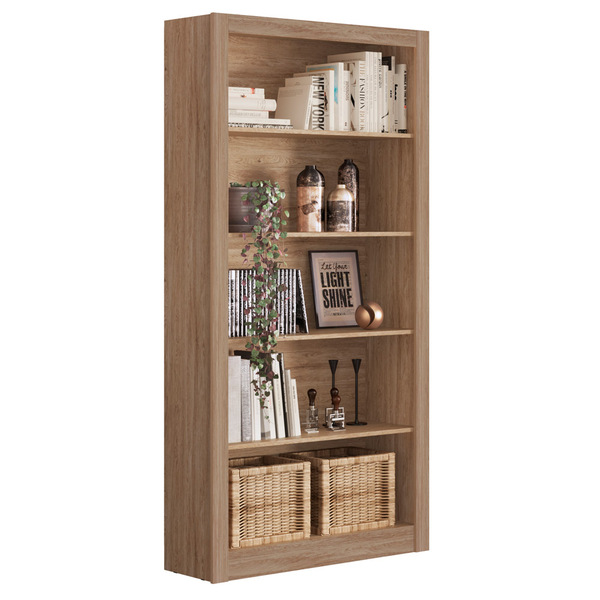Estante Livreiro 4 Prateleiras 5 Nichos Office Presence D02 N