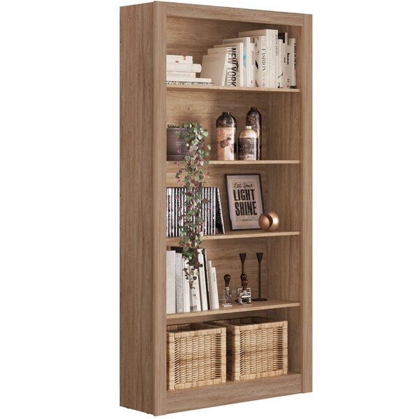 Estante Livreiro 4 Prateleiras Piece Office Nogal Touch