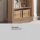 Estante Livreiro 4 Prateleiras Piece Office Nogal Touch