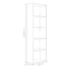 Estante Livreiro 4 Prateleiras Ruby Branco