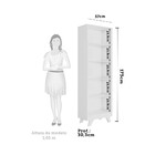 Estante Livreiro 5 Nichos Mdf Retrô Móveis Peroba