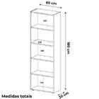 Estante Livreiro 5 Prateleiras 180x60 Cm Arly