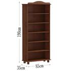 Estante Livreiro 5 Prateleiras Madeira Maciça 8964 Rubi Fnt