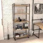 Estante Livreiro 80cm 5 Prateleiras Carvalho