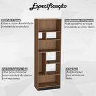 Estante Livreiro 8 Nichos B38 Novam