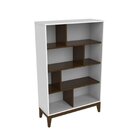 Estante Livreiro 8 Nichos Fresh  Branco/imbuia