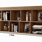 Estante Livreiro Amêndoa 100% Mdf Com 10 Divisões Potente