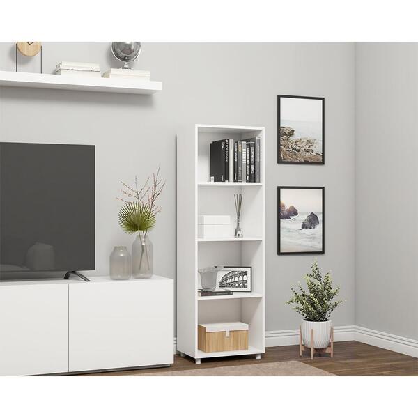 Estante Livreiro Armário Nichos Prateleiras Decoração Branco