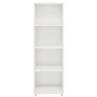 Estante Livreiro Armário Nichos Prateleiras Decoração Branco