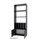 Estante Livreiro Athenas Drd Móveis Preto Perfect Touch