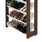 Estante Livreiro Az Com 8 Prateleiras Tecno Mobili Branco/nog