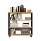 Estante Livreiro Baixa Estilo Industrial F23 Freijó/preto Fos