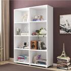 Estante Livreiro Califórnia Com 8 Nichos Branco