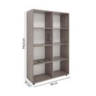 Estante Livreiro Califórnia Com 8 Nichos - Carvalho