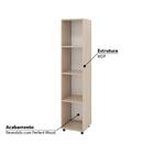 Estante Livreiro Clementina 30 Cm Com 4 Nichos - Amadeirado