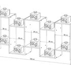 Estante Livreiro Com 5 Nichos Office Plus Appunto Branco